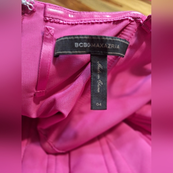 BCBGMaxAzria Claudine Bright Berry Pink Magenta Dress 6 - Picture 8 of 8